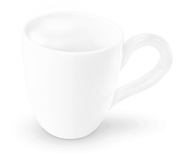 weiße Tasse